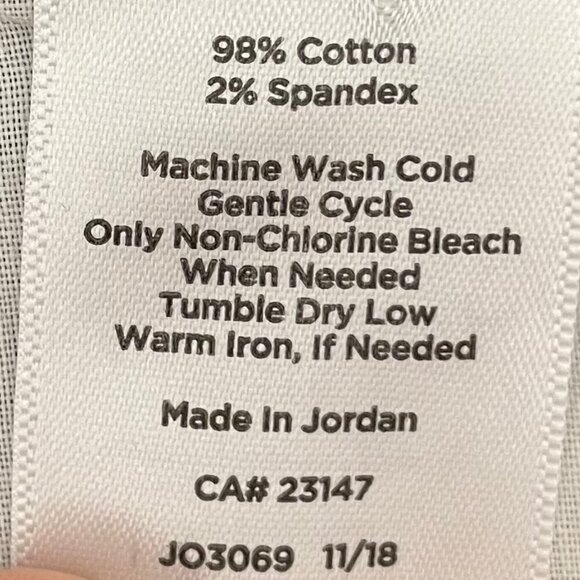 Talbots Girlfriend Chino 7" Cotton Casual Easycare 4 Pocket Shorts Blue Sz 6 - Picture 9 of 11